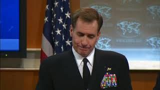 Matt Lee questions Admiral Kirby about NATO expansion towards Russia