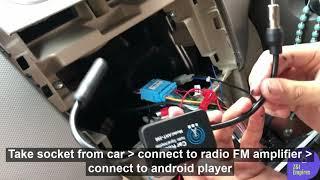 INSTALL CAR RADIO FM AMPLIFIER (ANTENNA BOOSTER)