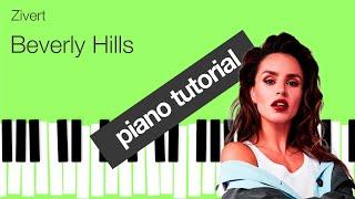 How to play Beverly Hills - Zivert on the piano.