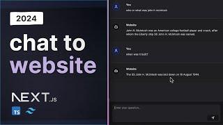 Build a Modern AI Chatbot in Next.js 14 (2024)