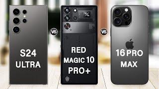 Red Magic 10 Pro Plus Vs Samsung S24 Ultra Vs iPhone 16 Pro Max