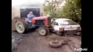 Приколы с тракторами