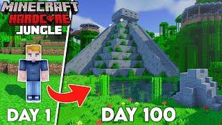 I Survived 100 days in a Jungle in Hardcore Minecraft!