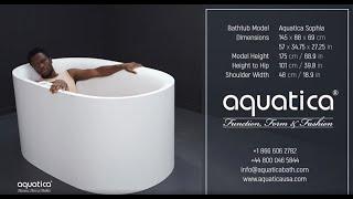 Aquatica Sophia Freestanding Bathtub Demo Video for People of Average Height