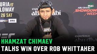 Khamzat Chimaev: "I didn’t mean to break Robert Whittaker's chin" | UFC 308 Post Fight Presser