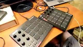 Double Akai MPD218 Test Sample