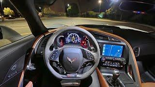 2019 Chevrolet Corvette Z06 (7MT) - POV Driving & Ownership Impressions (Night)