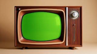 Old Tube Television with Green Screen 4K - 3 Videos