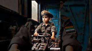 Army baby saves passenger train from broken bridge #ai #army #baby