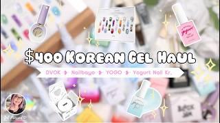 $400 Sweetie Nail Supply Korean Nail Haul ️ + DVOK  YOGO  Yogurt Nail Kr.  The Favori