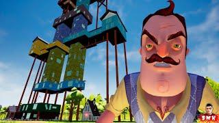 ШОУ ПРИВЕТ СОСЕД!ДОБРАЛИСЬ ДО КРЫШИ ВАСИЛИЧА!ИГРА HELLO NEIGHBOR ПРОХОЖДЕНИЕ 15 STORYES UNDER!FUNNY!