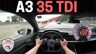 AUDI A3 35 TDI 8Y 150 HP | TOP SPEED Acceleration AUTOBAHN