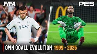 Own Goal Evolution FIFA vs PES | FIFA 1999 - 2025 |