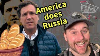 Comedian reacts Tucker Carlson In Russia