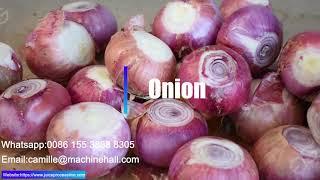 Automatic Onion Processing Line For Onion Peeeling Slicing Packaging