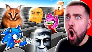 BATTRE 100 JOUEURS Dans Un LABYRINTHE De MEMES sur ROBLOX !!