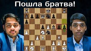 А.Эригайси - Р.Прагнанандха  Разорвал фланг в клочья!  Кубок мира ФИДЕ 2023  1/4  Шахматы