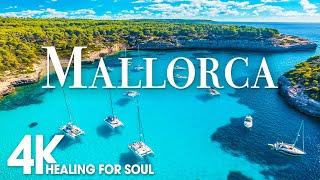 MALLORCA NATURE in 4K UHD Drone Film + Relaxing Piano Music for Stress Relief, Sleep, Spa, Yoga,Cafe