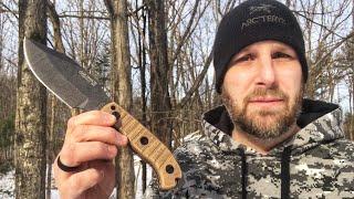 MSK-1 Survival Knife, Part 1: Testing & Initial Overview - D2 Steel, Survival Kit, Bow Drill Divet