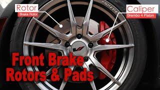 Front Brembo Brake Rotors and Pads | Cadillac CTS CT6 ATS Camaro