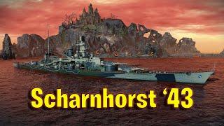 Meet The Scharnhorst '43! Tier 7 German Battleship in World of Warships Legends!