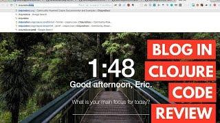 Blog in Clojure Code Review