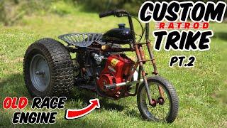 CHEAP RATROD TRIKE BUILD - FIRST RIDE!!