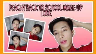 PEACHY NATURAL BACK TO SCHOOL MAKE-UP LOOK//STUDENT FRIENDLY//FIRST BEAUTY VLOG