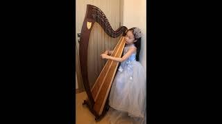 Theme with Variations by Joh. Snoer｜Lever Harp Solo by Stephanie Kwok(7yo)