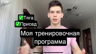 Моя тренировочная программа. Тяга и приседания. Апрель-май