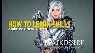 How To Learn Skills  ||  Black Desert Online