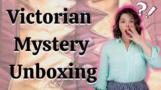 Unboxing a (SURPRISE!) Victorian Clothing Haul from Hello Vintage \\ Part 1of 2