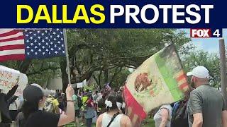 No Kings Dallas Protest: Crowds gather in Downtown Dallas