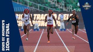 Women's 100m final - 2025 NCAA outdoor track and field championships