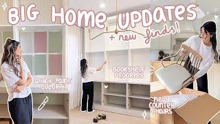 FUN HOME UPDATES! bookshelf progress, paint choices + target home decor haul 