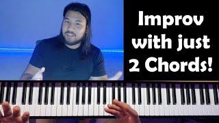 Piano Jazz Lesson under 10 Minutes: 2 Chord Piano Progressions