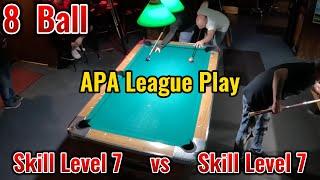 Just Like a CHESS MATCH! APA 8 Ball.  SL 7  vs  SL 7