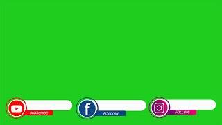 New Social Media Youtube Facebook Instagram Green Screen No Copyright - download link available