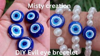 DIY Evil eye brecelet  || by Misty creation ||  subscribe for more such videos ️