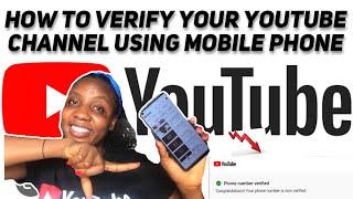 HOW TO VERIFIED YOUTUBE ACCOUNT USING SMARTPHONE