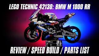 LEGO 42130: BMW M 1000 RR: In-depth Review, Speed Build & Parts List