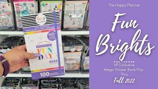 Fun Brights Mega | Sticker Book Flip-Thru | The Happy Planner | 2022