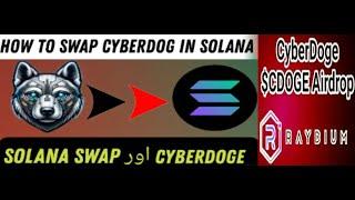 Cyberdoge And Solana Swap | How To Swap CyberDoge In Solana