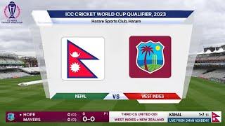 Live: West Indies vs Nepal Live – 9th ODI | ICC Cricket World Cup 2023–nep vs wi Live Cricket Today