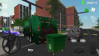 Купил новый мусоровоз. Работаю на мусоровозе Камаз . Собираю мусор. Trash Truck Simulator. CAR KAMAZ