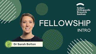 Dr Sarah Bolton - SORI Fellowship Intro