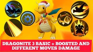 Dragonite Basic And Different Moves Damage 