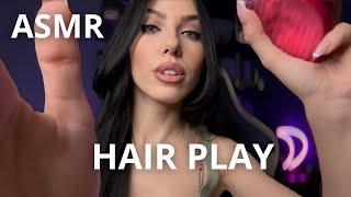 ASMR HAIR PLAY - TRECCINE, CLIPS & PERSONAL ATTENTION SOPORIFERO