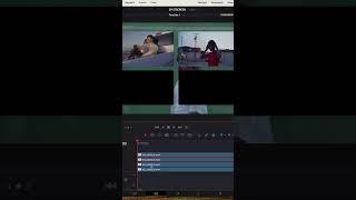 Splitscreen effect in DaVinci Resolve