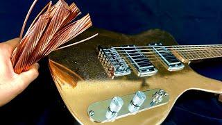 Turning 50lbs of Copper Wire into a Bronze Guitar